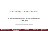 DERMATITIS DE CONTACTO PROTEICAgestorweb.camfic.cat/uploads/ITEM_8904_FORM_6948.pdf · 2017. 11. 28. · Dermatitis de contacto proteica a merluza y boquerón. 2. Síndrome de alergia