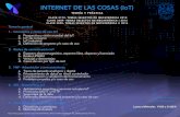 INTERNET DE LAS COSAS (IoT)INTERNET DE LAS COSAS (IoT) Lunes y Miércoles 19:00 a 21:00 h Ing. Carlos Calieca calieca.cr@gmail.com ... Asignatura Optativa: Internet de las Cosas (Sigfox)