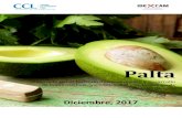 Palta - camaralima.org.pe · La palta tiene contiene potasio, betacarotenos y flavonoides, fibra y luteína; lo que la convierte en una fruta excelente para reducir el colesterol,
