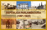 Presentación de PowerPoint · 2020. 11. 15. · la república El parlamentarismo es el quinto periodo de la historia de Chile (1891 –1925) En este periodo las alianzas políticas