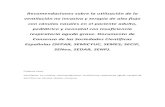 Documento Español de Consenso sobre la utilización del ... · Enfermedades Respiratorias (CIBERES), ISCIII, Madrid. Instituto Universitario de Investigación Biosanitaria en Extremadura,