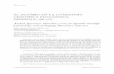 El autismo en la literatura científica pedagógica española ...ñolas editadas en castellano en la búsqueda de diferentes bases de datos (DIALNET, DICE, INGENTA, ISOC, PSICODOC,