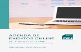 Agenda de eventos online 2020 ITENE · 2020. 10. 16. · INTRODUCCIÓN En este catálogo presentamos la oferta formativa de ITENE para el último trimestre de 2020, un año en el