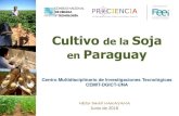 Cultivo Soja en ParaguayLa soja (GlycinemaxL. Merril) es una especie de la familia Fabaceae cultivada por semillas, de medio contenido en aceite y alto en proteína. El grano de soja