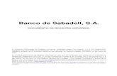 Banco de Sabadell, S.A. · 2020. 12. 29. · Banco de Sabadell, S.A. DOCUMENTO DE REGISTRO UNIVERSAL El presente Documento de Registro Universal, redactado según los Anexos 1 y 2