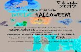 CASTILLO DE SAN CUCAO ¡VUELVE HALLOWEEN!...31 de octubre 2019 CASTILLO DE SAN CUCAO ¡VUELVE HALLOWEEN! Precio por persona: 45€ (IVA incluido)CENA-CÓCTEL con AMBIENTACIÓN ESPECIAL