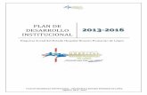 PLAN DE DESARROLLO INSTITUCIONAL 2013-2016.pdf · racionalización y control del gasto, sostenibilidad financiera, mejoramiento de gestión y sistema de referencia y contrarreferencia