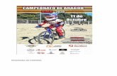 PROGRAMA DE CARRERA...El próximo domingo 11 de OCTUBRE , el BMX School Zaragoza se complace en invitaros al Campeonato de Aragón de BMX. Un año especial en el que todos deberemos