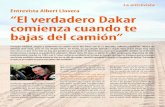 Entrevista Albert Llovera “El verdadero Dakar comienza ...historia del automovilismo que compite en el Campeonato del mundo absoluto de rallyes con pilotos convencionales, campeonatos