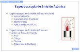 Espectroscopía de Emisión Atómica - Academia Cartagena99 · 2018. 8. 15. · la temperatura alcanzada durante el proceso de atomización influirá notablemente en la complejidad