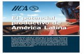 El potencial productivo de América Latina€¦ · países caribeños, de acuerdo con el informe “Perspectivas de la agricultura y del desarrollo rural en las Américas 2013: una