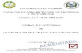 UNIVERSIDAD DE PANAMÁ FACULTAD DE ADMINISTRACIÓN DE …medicina.up.ac.pa/matricula/manuales/2020/2sem/FAECO... · 2020. 8. 9. · - No puede matricular materia o asignatura con