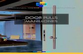 DOOR PULLS - Vetroglass· Incluye tornillos · Material: Acero Inoxidable 304 · Manillón doble (Int / Ext) · Requiere dos perforaciones de 8mm · Para puertas de Madera / Aluminio