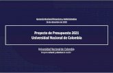 Proyecto cultural y colectivo de nacióngerencia.unal.edu.co/fileadmin/Gestion-Financiera/... · 2020. 12. 17. · Agenda Gerencia Nacional Financiera y Administrativa Proyecto cultural