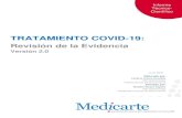 Revisión de la Evidencia - Medicarte · 2020. 6. 17. · Tratamiento COVID-19: Revisión de la Evidencia. Versión 2.0 Unidad Gestión del Conocimiento – junio 2020 5 Datos de
