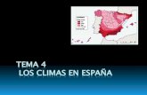 TEMA 4 LOS CLIMAS EN ESPAÑA...resulta de la combinación de múltiples variables: temperatura, presión, humedad, nubosidad Sucesión habitual de los estados atmosféricos o tipos