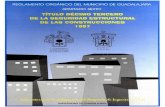 Normas Guadalajara SeguridadEstruct 1997 · NORMAS TÉCNICAS COMPLEMENTARIAS PARA DISEÑO Y CONSTRUCCIÓN DE ESTRUCTURAS DE H. AYUNTAMIENTO CONSTITUCIONAL DE GUADALAJARA 1997 ONIVERSIDAD