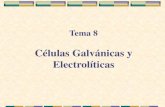 Células Galvánicas y Electrolíticas · 2019. 5. 24. · Celdas electrolíticas y celdas galvánicas Electroquímica : cambios químicos causados por una corriente eléctrica y