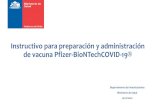 Instructivo para preparación y administración de vacuna Pfizer … · 2020. 12. 24. · Vacuna BNT162b2 del laboratorio Pfizer-BioNTechCOVID-19® Descripción La vacuna está compuesta