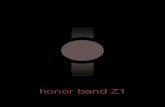 User Manual Search Engine - honor band Z1 · Premere il foro del pin sul retro di honor band per accendere o spegnere. Non usare aghi né oggetti appuntiti quando si preme sul foro