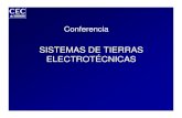 SISTEMAS DE TIERRAS ELECTROTÉCNICAS...Sistemas de tierras electrotécnicas Esta conferencia consta de cuatro partes, las que se indican a continuación: Términos y definiciones,