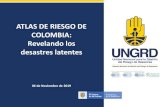 ATLAS DE RIESGO DE COLOMBIA: Revelando los desastres latentes · USOS DEL ATLAS DE RIESGO DE COLOMBIA •Presentar mapas de amenaza sísmica, inundación, tsunami, ciclones tropicales,