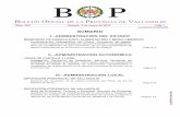 B o de la P de v · 2020. 10. 1. · Núm. 053 Sábado, 3 de marzo de 2012 Pág. 1 Boletín oficial de la Provincia de valladolid cve-BOPVA-B-2012-053 cve-BOPVA-S-2012-053 SUMARIO