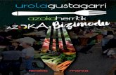azokaherritik - UROLA GUSTAGARRI · 2018. 12. 28. · Varios bares de Azpeitia participarán en esta edición de Urola Gustagarri - Azoka Herritik 2016. Durante tres días ofrecerán