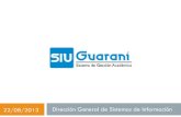 UNS - 22/08/2013 Dirección General de Sistemas de Información · 2013. 10. 3. · Guaraní3W En la versión 2.7.0 de SIU-Guaraní se modifica el punto de acceso a Guarani3W (G3W)