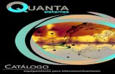ATÁLOGO - Quanta Quanta... · 2020. 7. 16. · Quanta - Sistemas y nuestros socios estratégicos, trabajamos con nuestros clientes para implementar soluciones con tecnología de