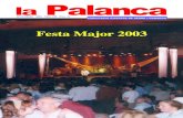 la Palanca · 2006. 4. 30. · la Palanca 3 la Palanca PUBLICACIÓ DELS MUNICIPIS D™ARTESA DE SEGRE, VILANOVA DE MEIÀ, CUBELLS, ALÒS DE BALAGUER, FORADADA I DEL POBLE DE MONTCLAR