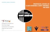 HANDBOL, BARRI i PERSONES PROTOCOL COVID-19 CLUB … · 2020. 10. 5. · Handbol Sant Andreu vetllaran pel seu control i acompliment al moment de la realització de les nostres activitats