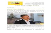 LUNES, 11 DE FEBRERO DE 2019 - COAG Canarias · 2019. 2. 12. · Las Palmas de Gran Canaria: C/. Miguel Sarmiento, 2 – 35004 Telf. 928 369 806 – Fax. 928 385 634 La Aldea de San