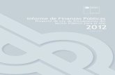 2012 · 2020. 12. 22. · 2 Informe de Finanzas Públicas • Proyecto de Ley de Presupuestos del Sector Público para el año 2012 Publicación de la Dirección de Presupuestos del