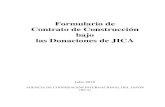 Formulario de Contrato de Construcción bajo las Donaciones de … · 2020. 3. 4. · Internationale des Ingénieurs-Conseils, o FIDIC) bajo el Convenio de Concesión de Licencia