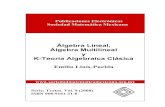 Álgebra Lineal, Álgebra Multilineal y K-Teoría Algebraica Clásica Textos_archivos/T9.pdf · 2019. 10. 29. · Algebra Lineal a trav´es del an´alisis de las ideas que dieron