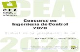 Concurso en Ingeniería de Control 2020 - UniriojaCIC20 320 Bases del Concurso en Ingeniería de Control 2020 - CIC2020 OBJETIVO Este concurso se plantea como una herramienta de trabajo