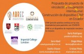 Propuesta de proyecto de vinculación y cooperación ......Propuesta de proyecto de vinculación y cooperación internacional: Construcción de dispositivo CPAP en Ecuador Diego Moya