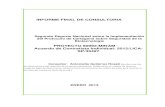 INFORME FINAL DE CONSULTORIA...INFORME FINAL Segundo Reporte Nacional sobre la Implementación del Protocolo de Cartagena sobre Seguridad de la Biotecnología PROYECTO 80992-MINAM