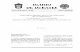 DIARIO DE DEBATES · 2016. 3. 4. · DIARIO DE DEBATES TOLUCA, MÉXICO, JUNIO 11 DE 2008 TOMO XV SESIÓN No 92 SESIÓN PÚBLICA ORDINARIA DE LA H. “LVI” LEGISLATURA ... La propuesta