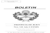 BOLETINboletinoficial.jujuy.gob.ar/wp-content/uploads/2016/Boletines/2006/141.pdfBOLETIN PROVINCIA DE JUJUY Nro. 141 Año LXXXIX San Salvador de Jujuy, Diciembre 20 de 2006. Av. Alte.