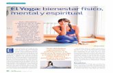 TERAPIAS NATURALES El Yoga: bienestar físico, mental y ......TERAPIAS NATURALES Nº116 JUNIO 20 43 fácil si te dicen cómo’, nos habla de los principales beneficios de esta discipli-na