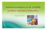 Sistemas de Agilenten GC y GC/MS sencillos, robustos y asequibles. · 2016. 9. 4. · Determinación de ácidos grasos en leche y productos lácteos Análisis de vino … etc Determinación