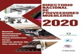 DIRECTORIO PROVEEDORES MUEBLEROS 2020 - Revista Porte · 2020. 10. 22. · Directorio de Proveedores de la Industria Mueblera y Maderera 13 INDICE DIRECTORIO DE PROVEEDORES DE LA