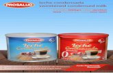 leche condensada sw eetened condensed milk...Latas de 1000 gramos leche condensada o leche condensada desnatada Technical and logistical details of 1 kg of condensed milk with top