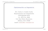 Optimizaci´on en Ingenier´ıa - CINVESTAVdelta.cs.cinvestav.mx/~ccoello/optimizacion/clase6-opt...Optimizaci´on en Ingenier´ıa Dr. Carlos A. Coello Coello M´etodos para Optimizar