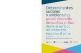 Determinantes sociales y ambientalesfundacionkaleidos.org/wp-content/uploads/2018/11...Determinantes sociales y ambientales para el desarrollo de los niños y niñas desde el período
