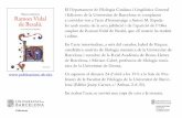 Ramon Vidal de Besal - Universitat de Barcelonadepartament-filcat-linguistica.ub.edu/sites/default/... · 2018. 4. 13. · El Departament de Filologia Catalana i Lingüística General