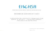 ENOHSA | Argentina.gob.arenohsa.gob.ar/Auditorias/Informe1717.pdfProvisión, acarreo y colocación de cañeria PVC DN 160 mm, con la proporción correspondiente de 2) Asiento de cañer/a.