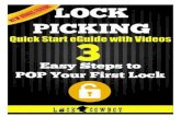 Creado para ti por Lock Cowboy®...secretos de abrir una cerradura sin usar su llave. Esto es conocido como Locksport, un pasatiempo que entrena la útil habilidad de abrir cerraduras.